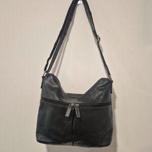 Jack George's Hand-Stained Buffalo Leather Uptown Hobo Bag